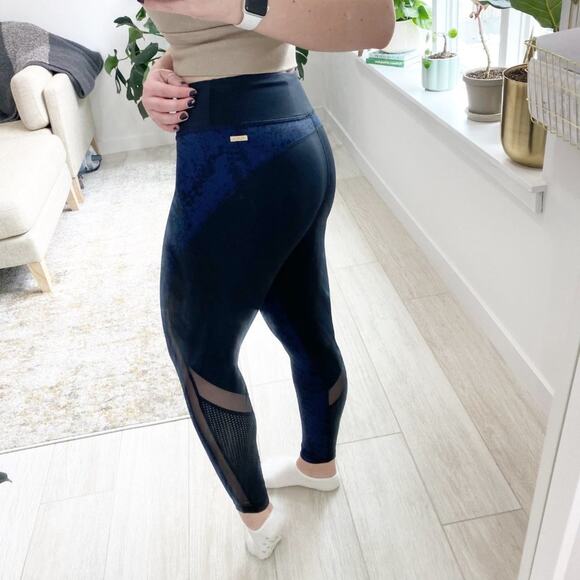 Alala Blue & Black Heroine Tight Leggings Size Small - Picture 3 of 6